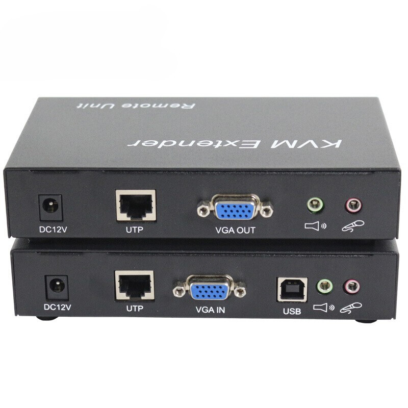 麥森特(MAXCENT)SKV-5150 KVM延長器USB鍵鼠VGA網(wǎng)線傳輸150米無壓縮 VGA KVM延長器 SKV-5150